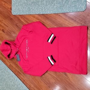 NWT TOMMY HILFIGER HOODED SWEATSHIRT DRESS